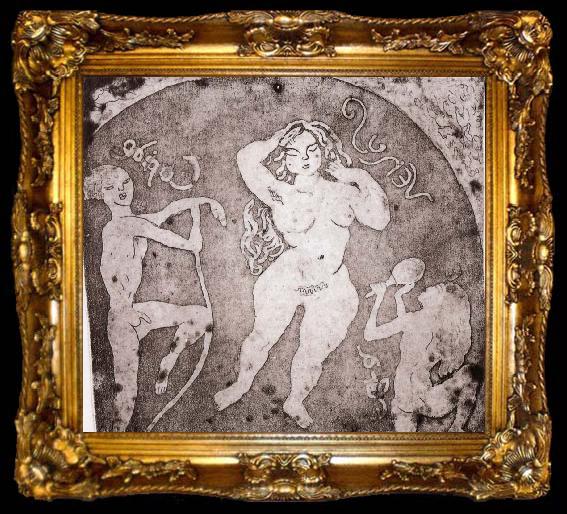 framed  Jules Pascin Venus and Cupid, ta009-2